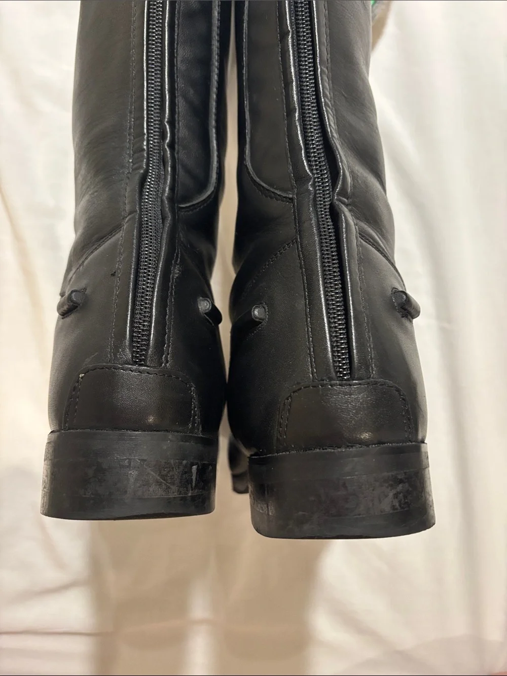 Tredstep Donatello Tall Black Leather Riding Boots with Side Zip